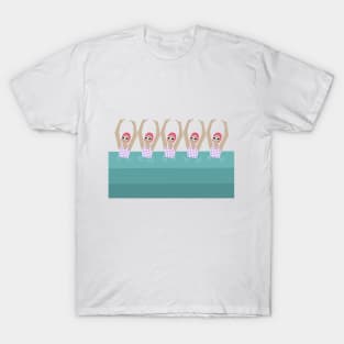 Artistic Swimmers Illustration T-Shirt